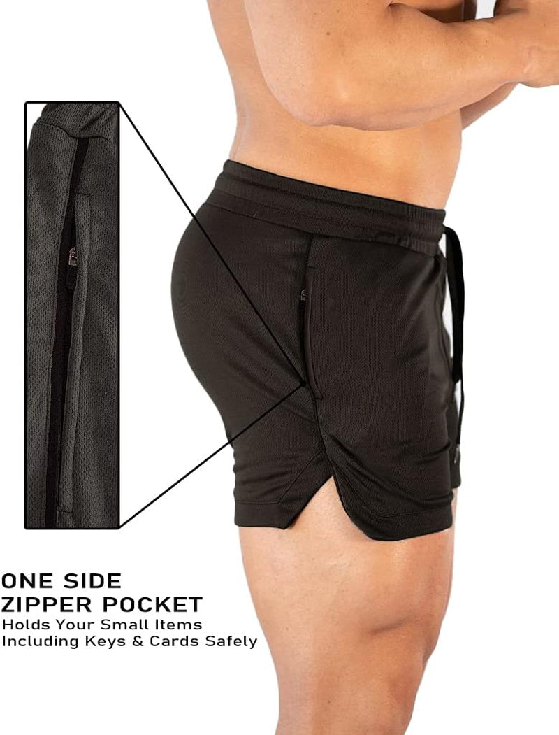 Ultimate Men's Lightweight Athletic Gym Shorts - Perfect for Running & Bodybuilding!