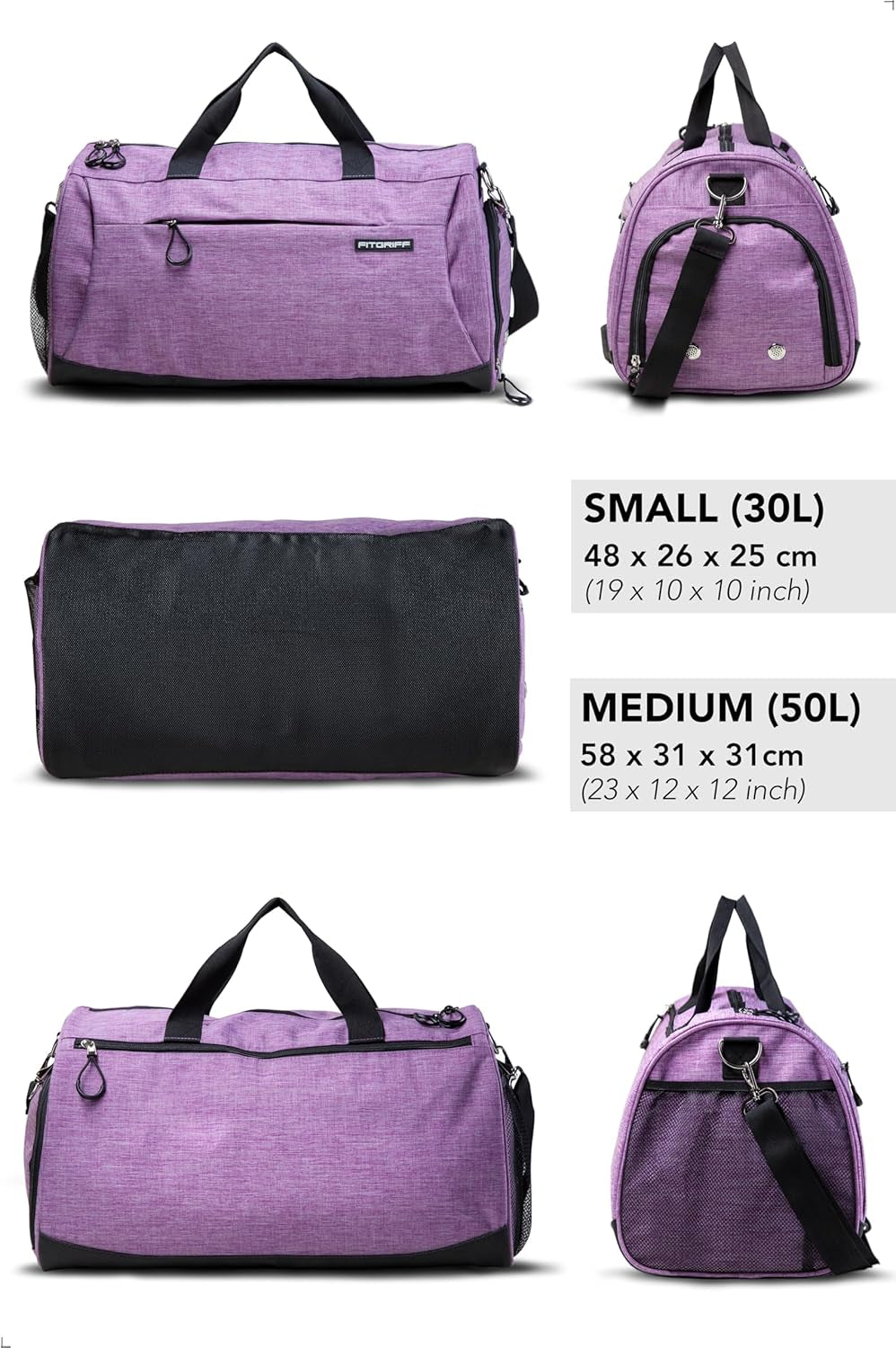 Unisex Gym Bag with Shoe and Wet Compartment - Perfect Duffle for Travel, Sports, and Workouts