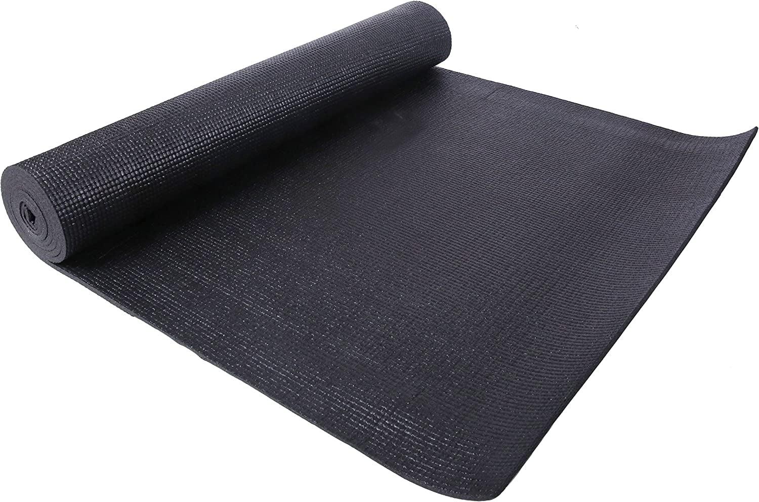 All Purpose 1/4-Inch High Density Anti-Tear Exercise Yoga Mat with Carrying Strap, Multiple Colors