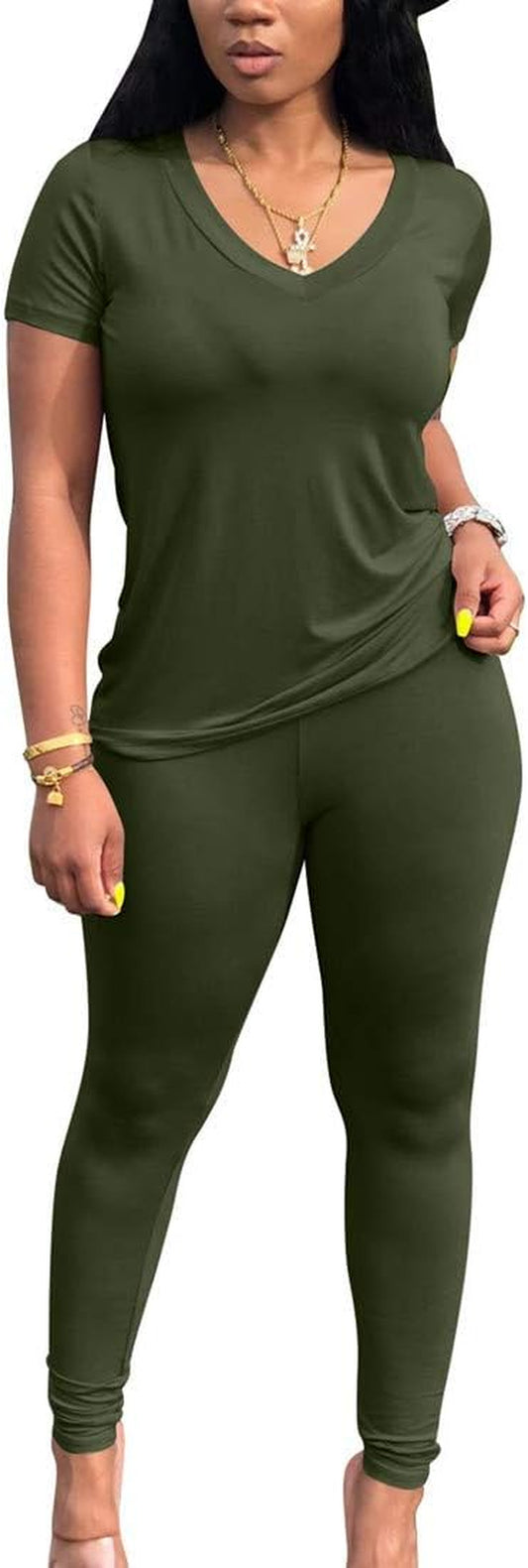 Chic 2-Piece Women's Workout Tracksuit Set - Long Sleeve Top & Jogger Leggings