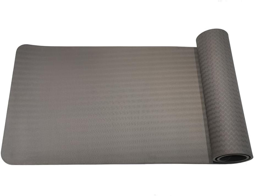 Premium Yoga Mat - TPE Material, Excellent Resilience, Non Slip, 72” X 24” Extra Thick 0.4"(10 Mm) with Carrying Strap