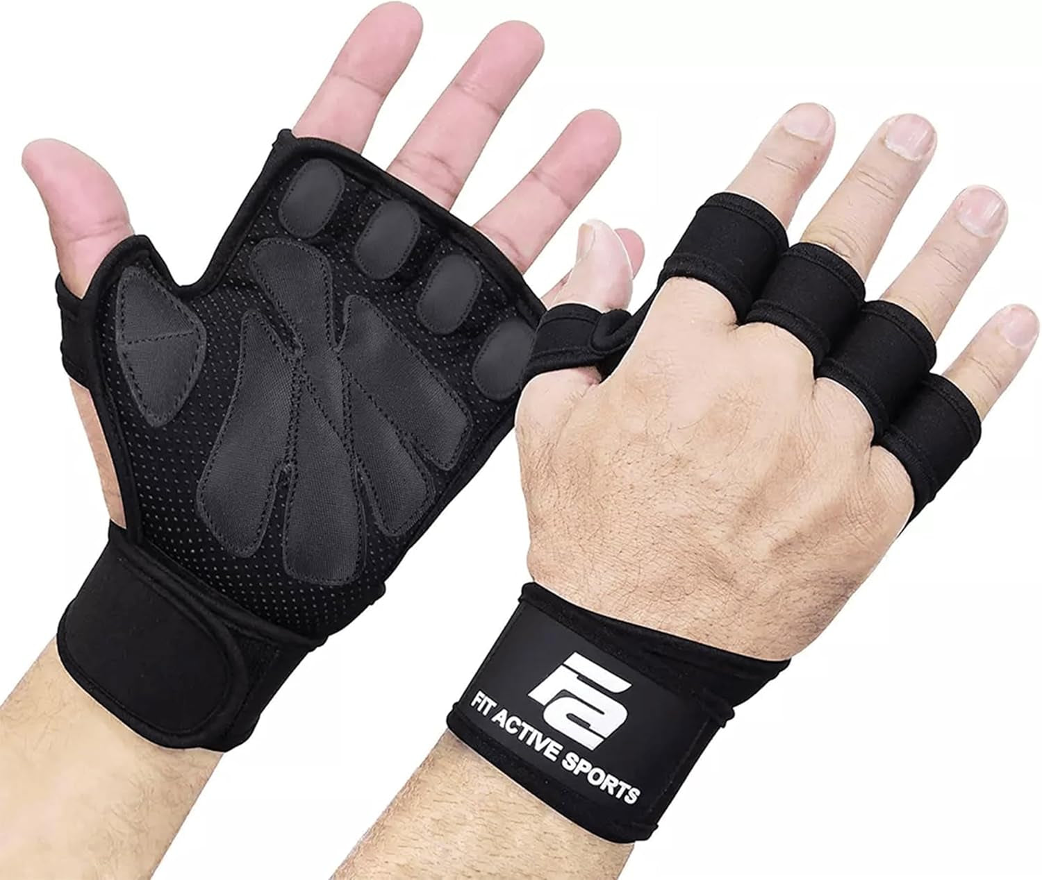 Elevate Your Workout: Ventilated Weight Lifting Gloves with Wrist Wraps for Ultimate Support in Gym Fitness & Cross Training!