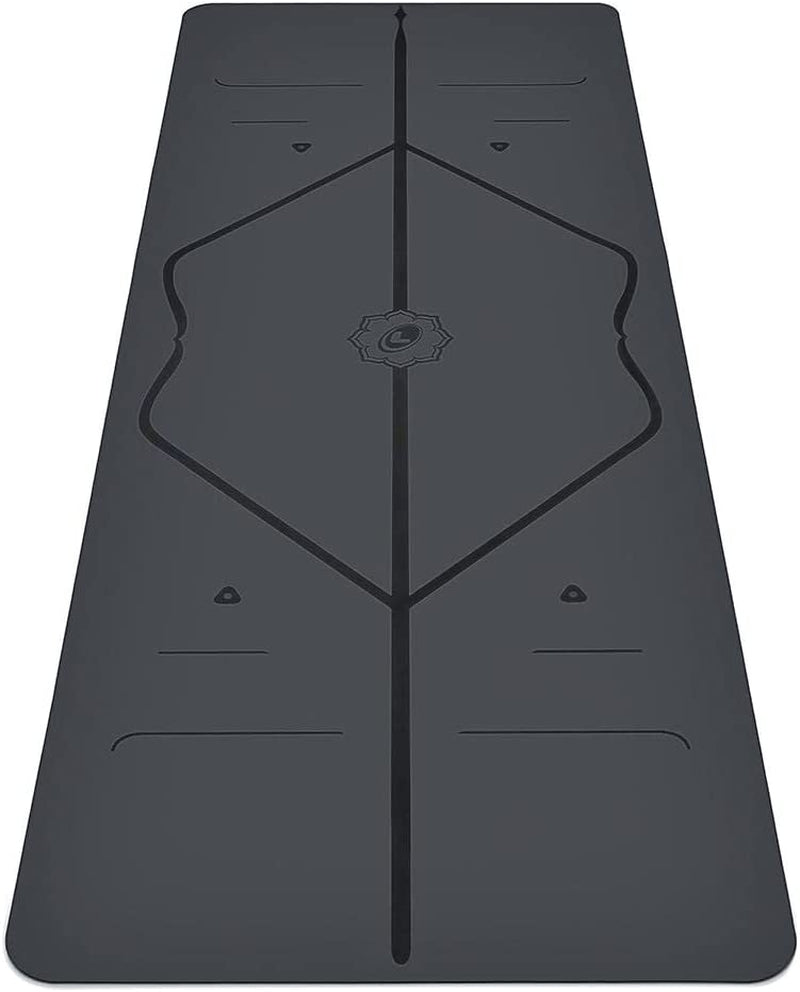 Original Yoga Mat – Free Yoga Bag Included - Patented Alignment System, Warrior-Like Grip, Non-Slip, Eco-Friendly, Sweat-Resistant, Long, Wide, 4.2Mm Thick Mat for Comfort