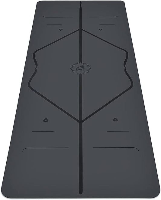Original Yoga Mat – Free Yoga Bag Included - Patented Alignment System, Warrior-Like Grip, Non-Slip, Eco-Friendly, Sweat-Resistant, Long, Wide, 4.2Mm Thick Mat for Comfort