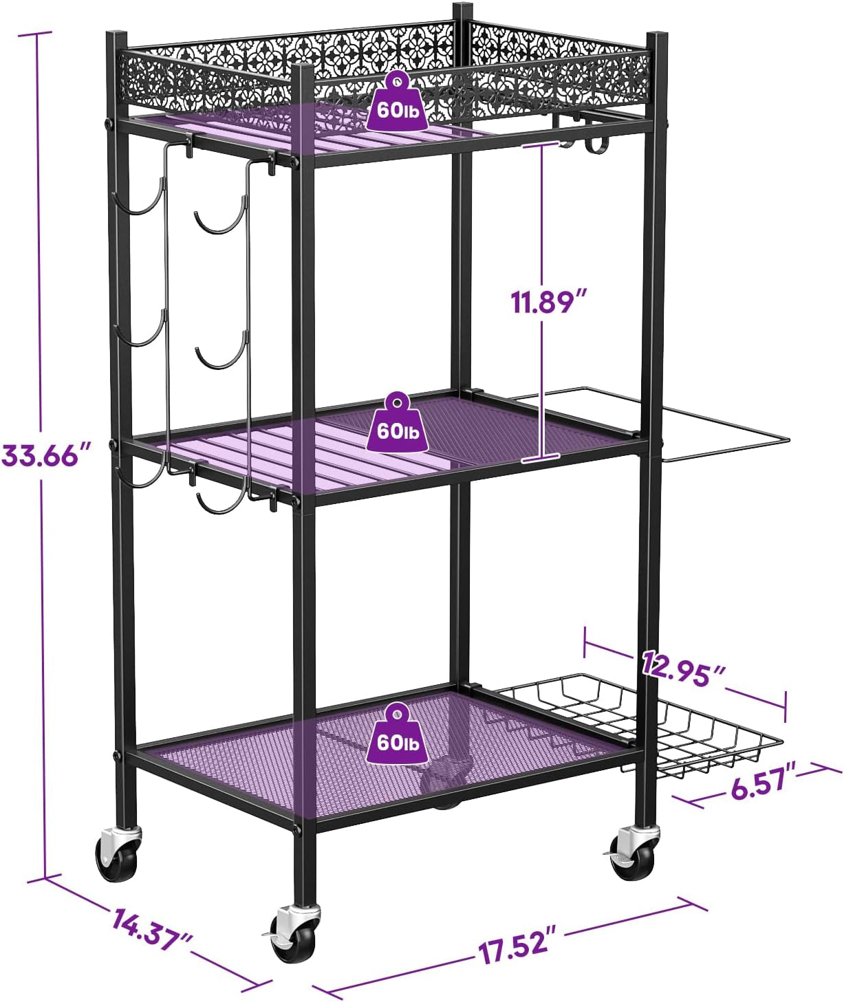 Yoga Mat and Equipment Storage Rack for Home Gym - Durable Metal Organizer for Yoga Mats, Foam Rollers, and Fitness Accessories