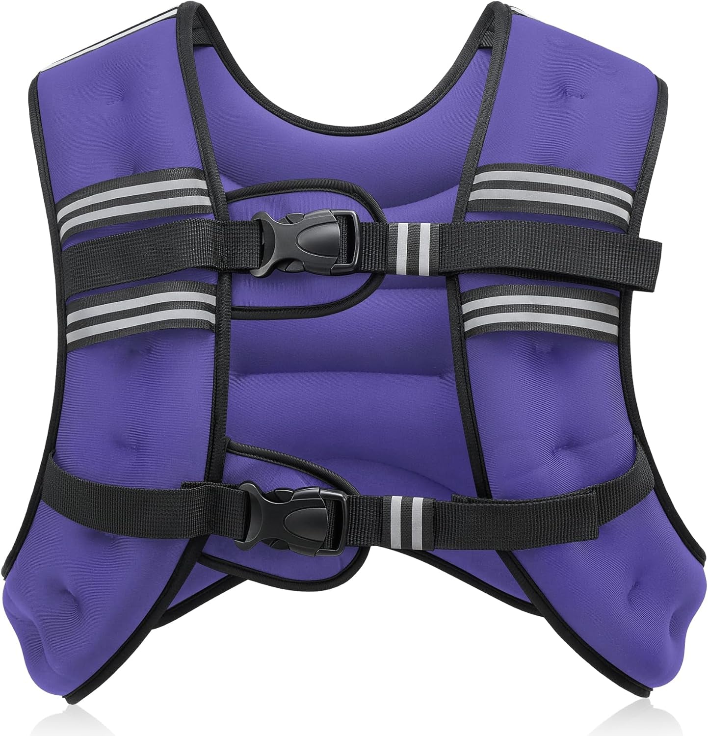 Adjustable Weighted Vest with Reflective Stripe for Improved Workout Performance and Strength Training