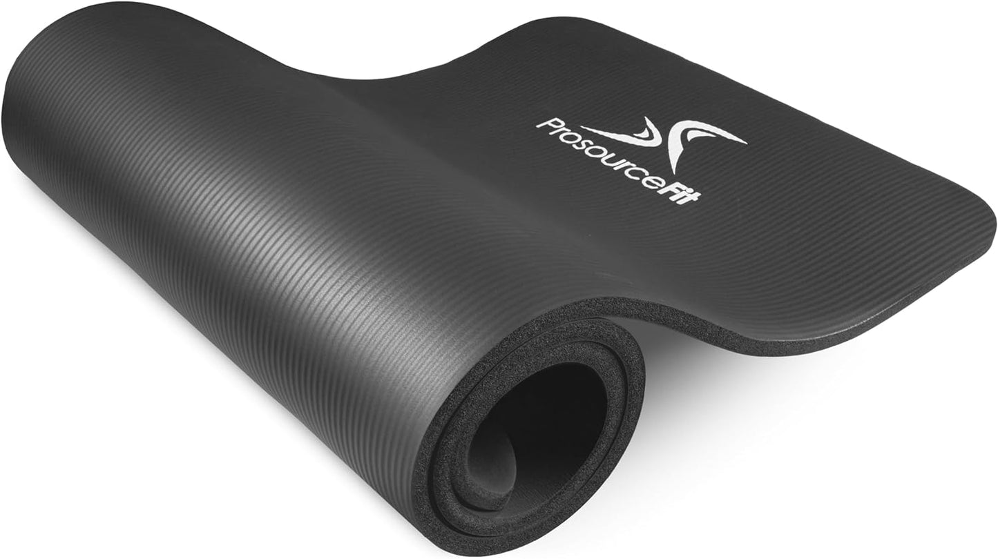Extra Thick Yoga and Pilates Mat ½” (13Mm), 71-Inch Long High Density Exercise Mat with Comfort Foam and Carrying Strap
