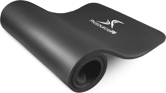 Extra Thick Yoga and Pilates Mat ½” (13Mm), 71-Inch Long High Density Exercise Mat with Comfort Foam and Carrying Strap