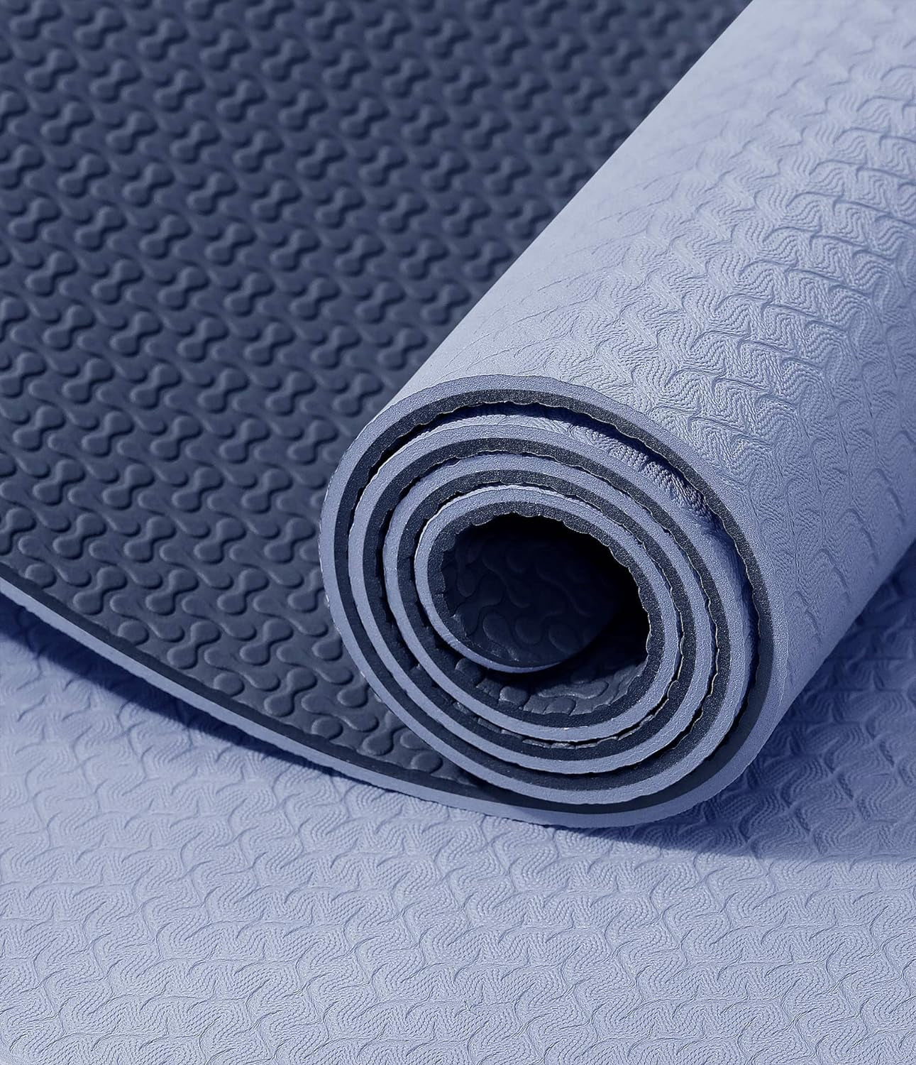 Yoga Mat Non Slip Anti-Tear Yoga Mats Eco Friendly Hot Yoga Mat Thick Workout & Exercise Mat for Yoga, Pilates and Fitness (72"X 24"X 6Mm)