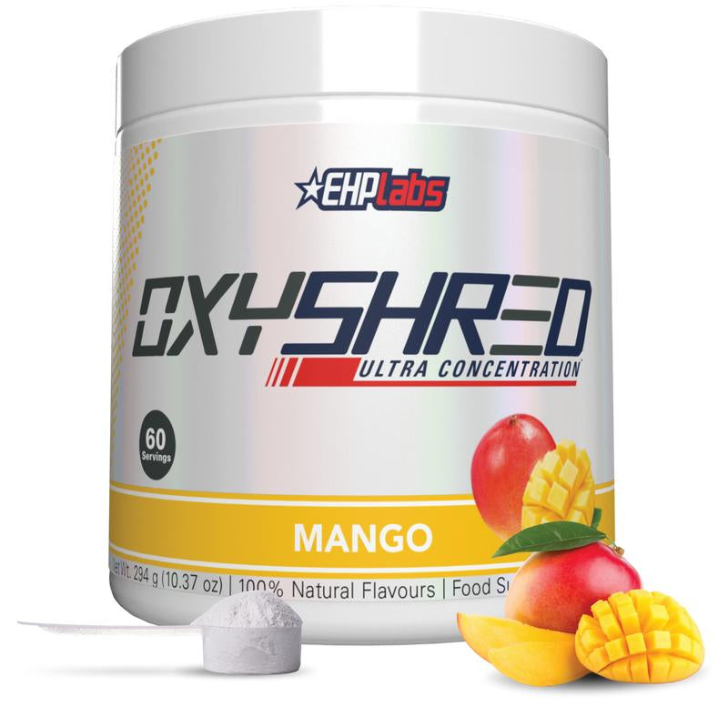 Ehplabs Oxyshred Ultra Concentration Pre Workout Powder - 33 Servings of Sugar-Free, Vegan-Friendly Energy for Optimal Performance - 150mg Caffeine for Men and Women