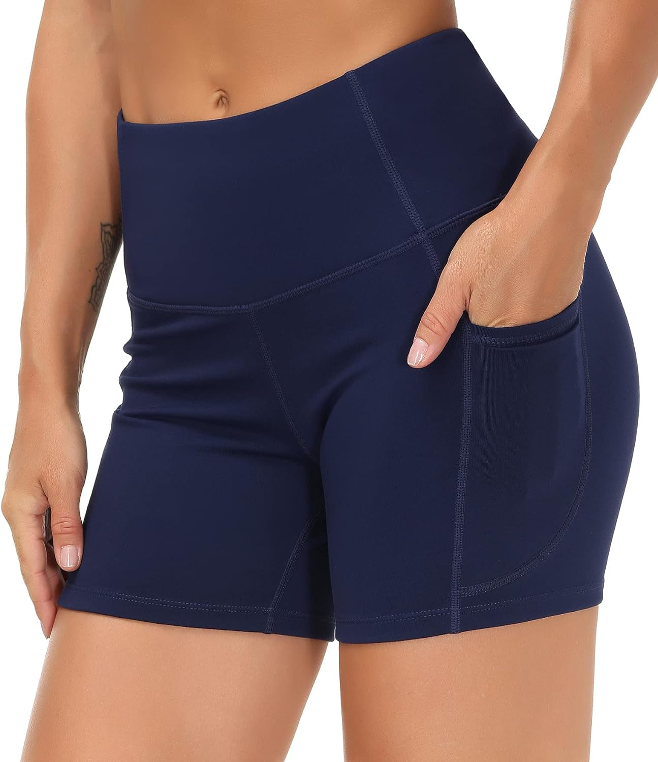 Elevate Your Workout: Women's High Waist Breathable Dolphin Split Shorts for Yoga & Lounge