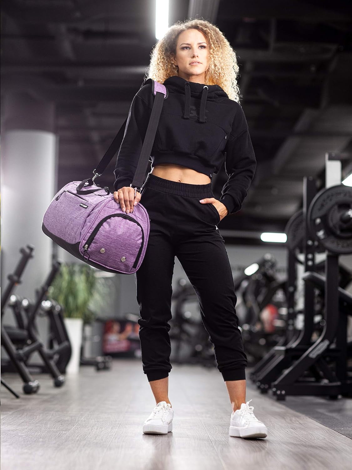 Unisex Gym Bag with Shoe and Wet Compartment - Perfect Duffle for Travel, Sports, and Workouts