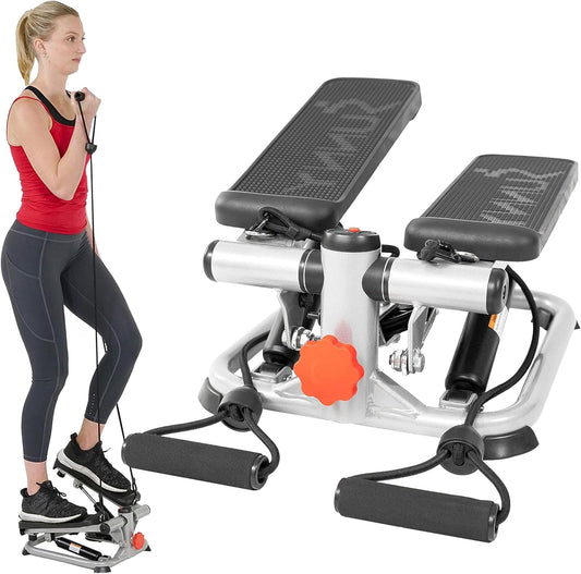 Elevate Your Home Workout: Mini Steppers with Full Body Cardio, Sunnyfit App Integration & Resistance Band