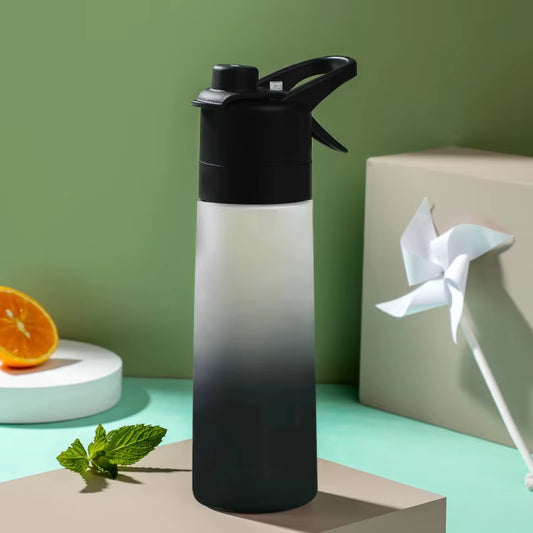 650ml Portable Spray Water Bottle for Outdoor Activities and Fitness