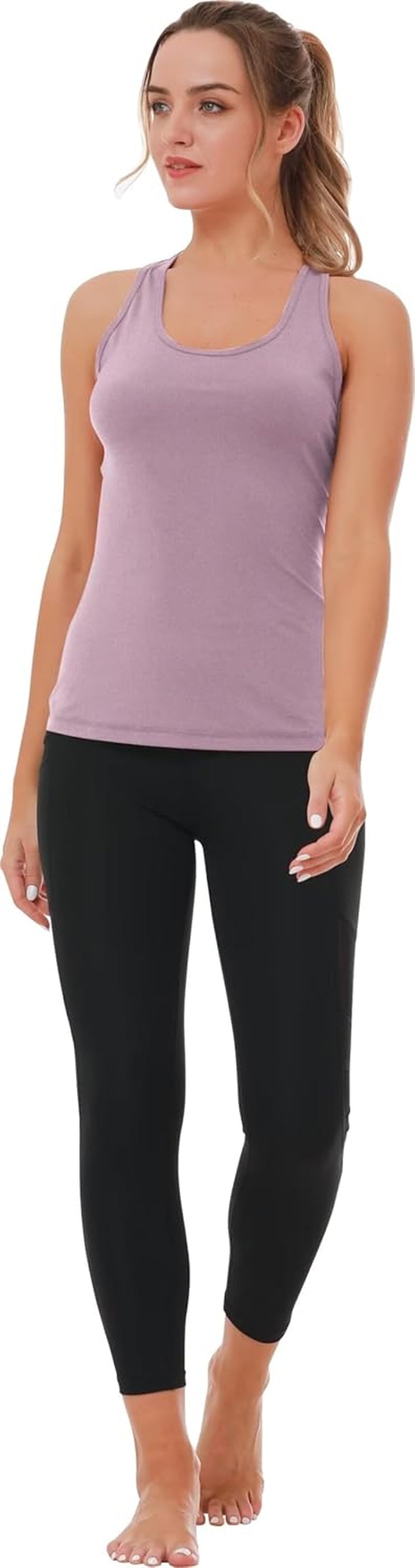 Women's Compression Racerback Workout Tank Tops - 5 or 6 Pack Dry Fit Sleeveless Shirts for Ultimate Comfort and Performance
