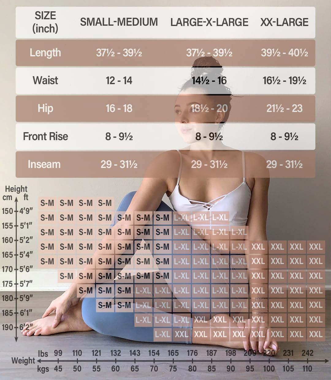 High-Waisted Women's Leggings 3-Pack - Soft Athletic Tummy Control Pants for Running, Yoga, and Workouts in Regular and Plus Sizes