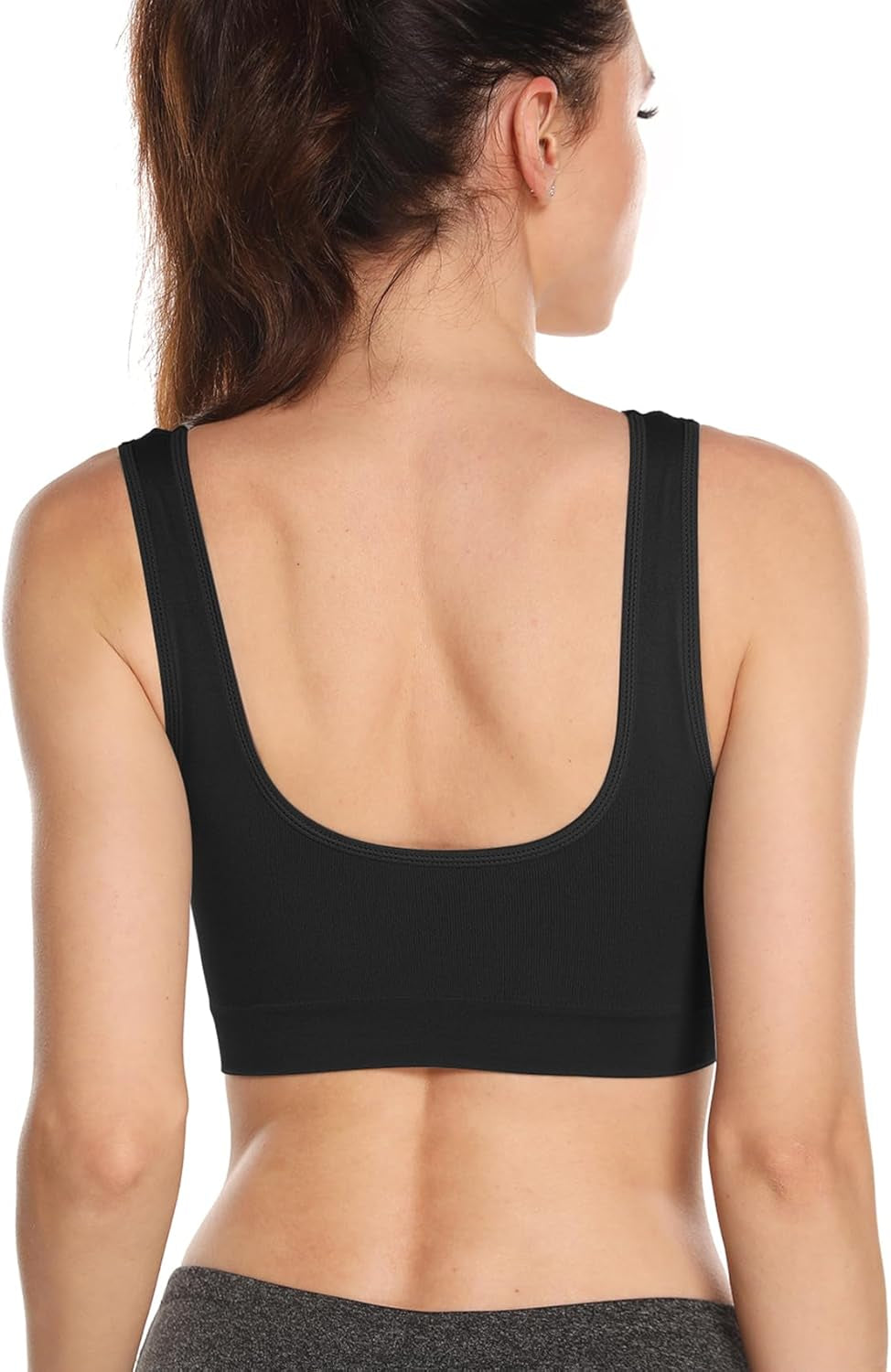 Ultimate Comfort: Women's 3-Pack Wirefree Padded Sports Bras for Medium Support in Workouts, Yoga, and Fitness