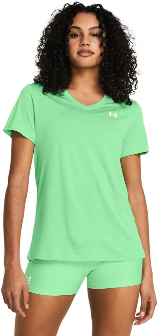 Stylish Women's Tech Twist V-Neck Short Sleeve Tee