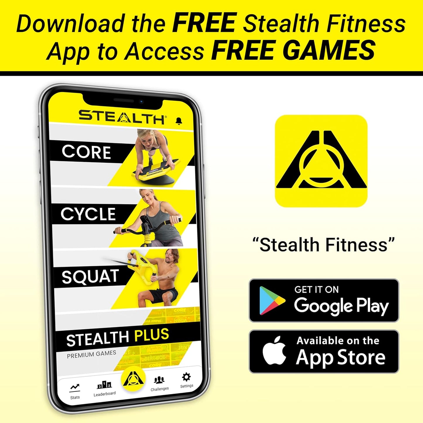 Stealth Core Deluxe Trainer - Revolutionize Your Fitness Regimen with Interactive Mobile Games for Strong Abs and a Lean Core in 3 Minutes Daily; Includes Complimentary iOS/Android App and 4 Dynamic Core Training Games