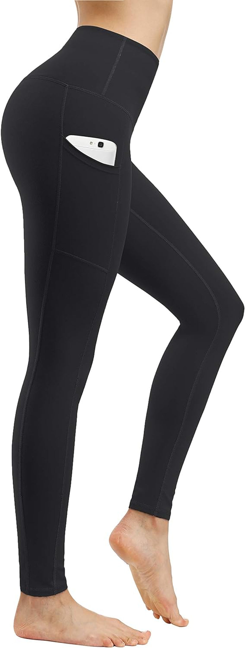 High Waist Yoga Pants with Pockets - 2 Pack Tummy Control Leggings for Ultimate Comfort and Flexibility