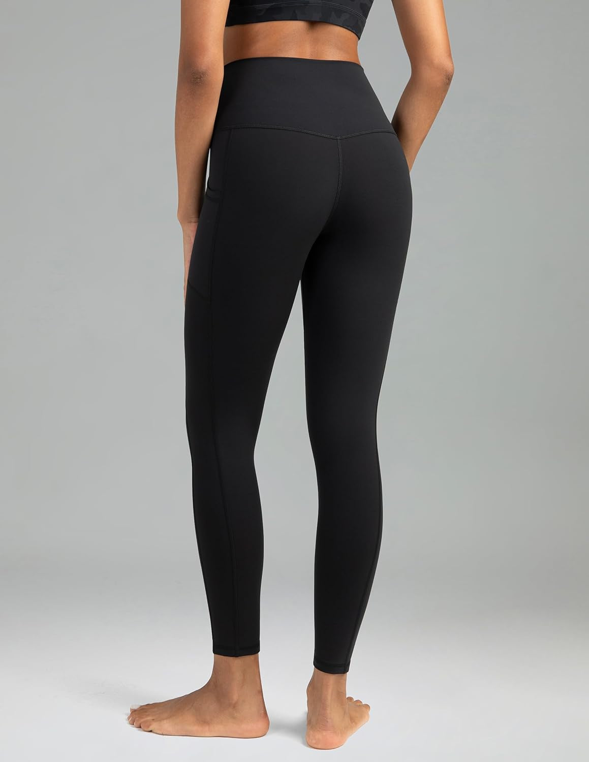 High-Waisted 7/8 Length Women's Yoga Pants with Pockets