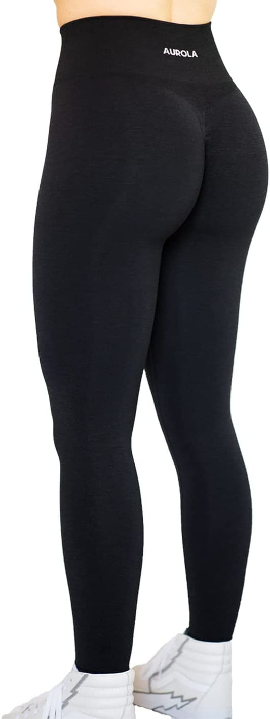 Women's Seamless Scrunch Leggings with Tummy Control for Gym, Fitness, and Yoga