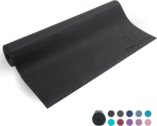 Deluxe Mat - 72"L X 24"W Non Slip Exercise Mat, Anti-Tear, 3-5Mm Thickness for Yoga, Pilates & Floor Workouts
