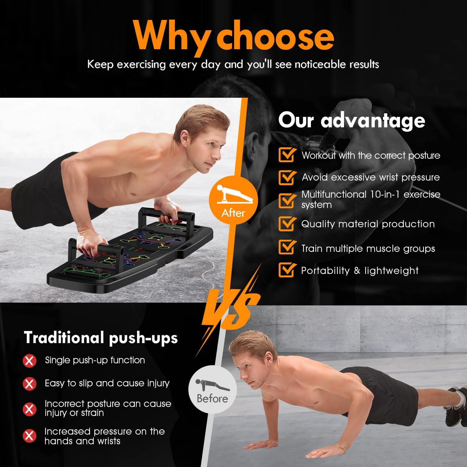 Ultimate Home Gym Set: Push-Up Board, Pilates Bar, Resistance Bands, Ab Roller & 20 Accessories for Full Body Workouts!
