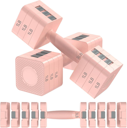 Adjustable 22LB Dumbbell Set with Five Weight Configurations for Versatile Home Gym Training