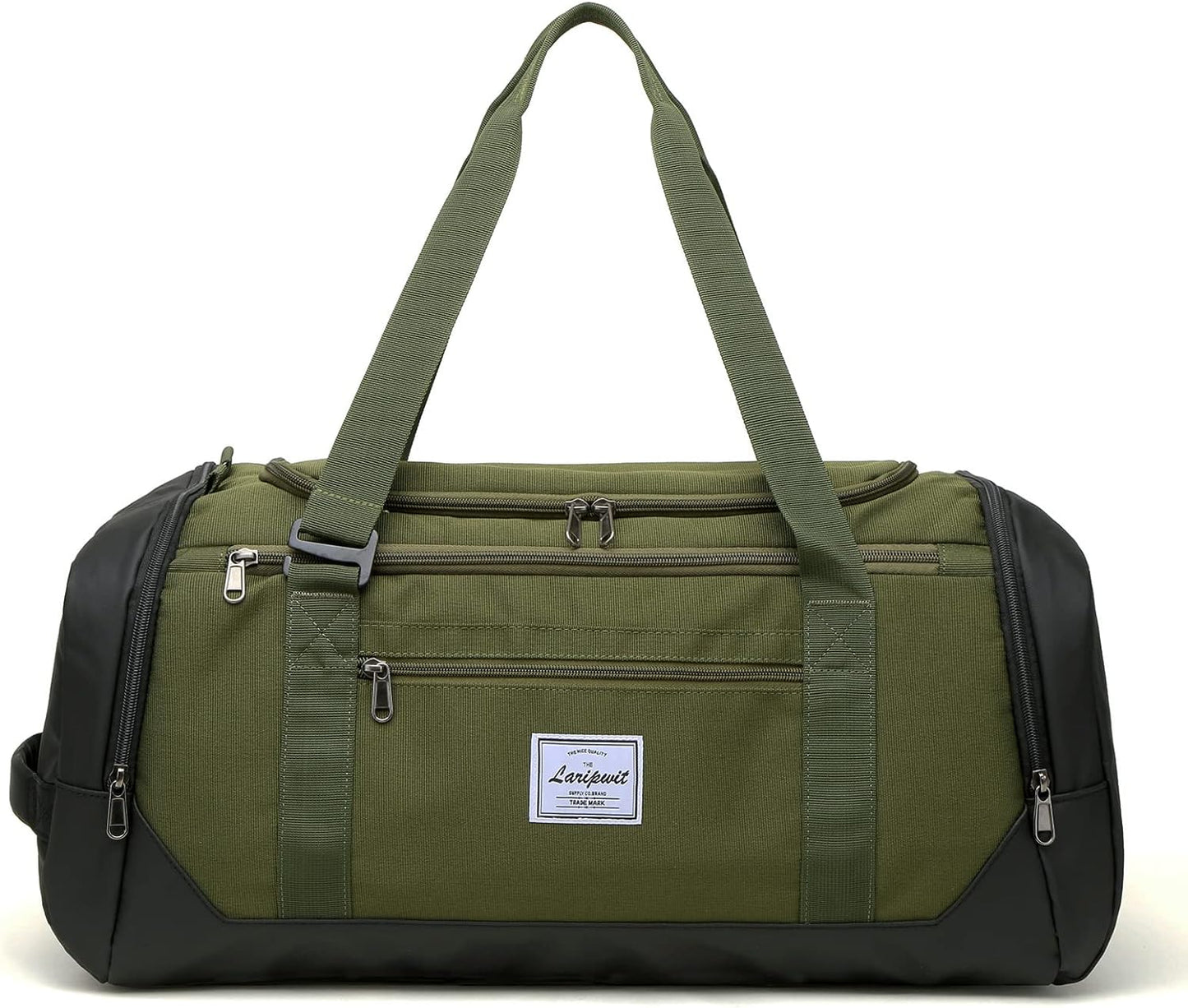 Stylish 40L Travel Duffle Bag for Men & Women - Versatile Gym Bag with Wet Pocket & Shoe Compartment - Perfect for Weekend Getaways & Overnight Trips - Green