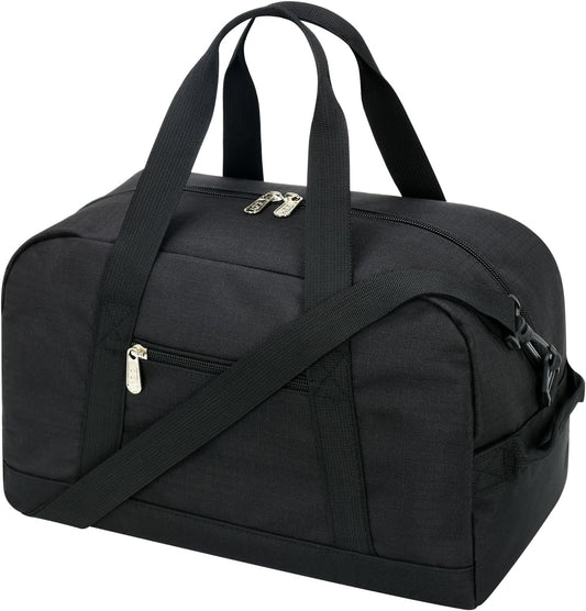Versatile Black 14-Inch Lightweight Mini Duffel Bag for Travel & Sports