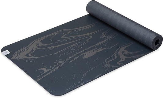 Dry-Grip Yoga Mat - 5Mm Thick Non-Slip Exercise & Fitness Mat for Standard or Hot Yoga, Pilates and Floor Workouts - Cushioned Support, Non-Slip Coat - 68 X 24 Inches