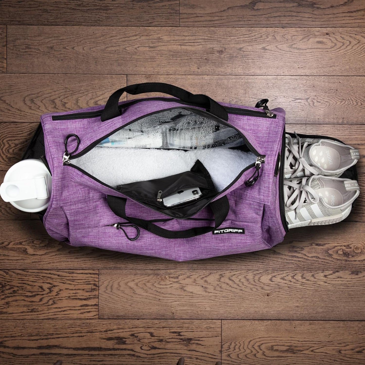 Unisex Gym Bag with Shoe and Wet Compartment - Perfect Duffle for Travel, Sports, and Workouts