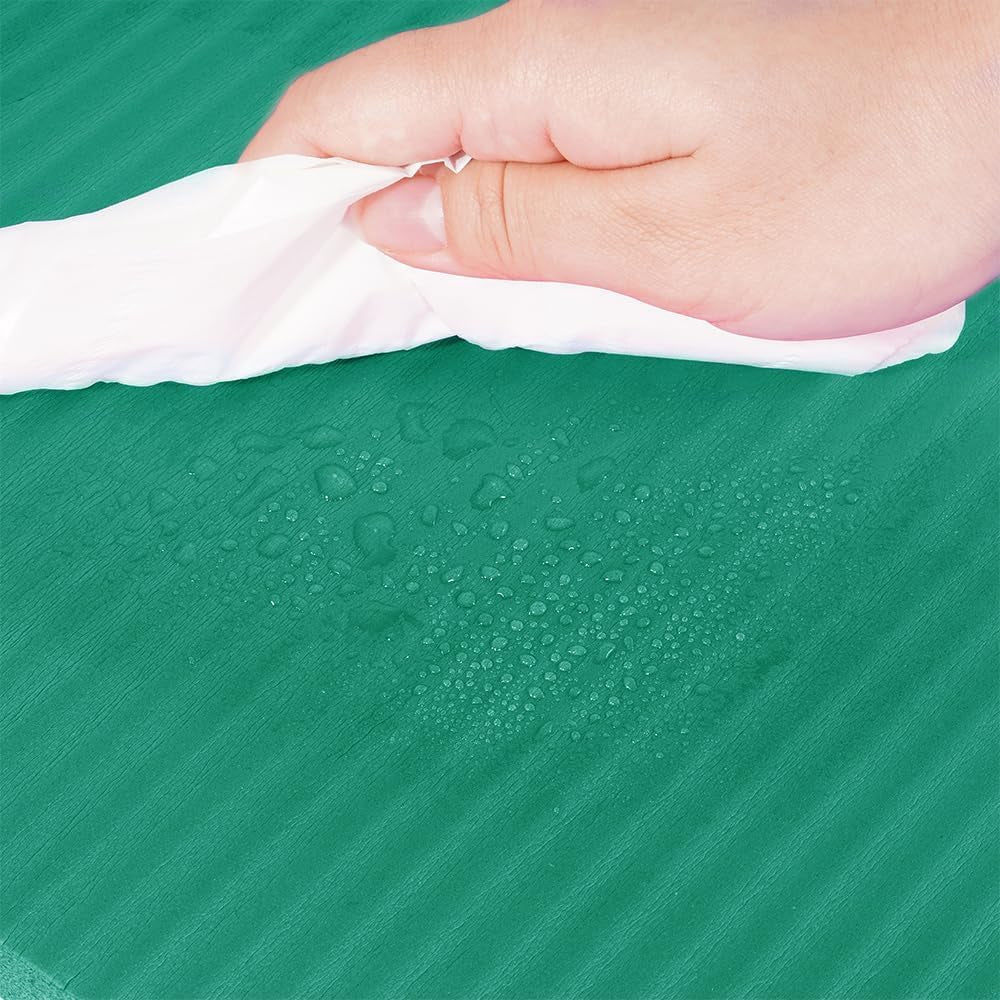 1/2-Inch Extra Thick High Density Anti-Tear Exercise Yoga Mat with Knee Pad and Carrying Strap, Multiple Colors