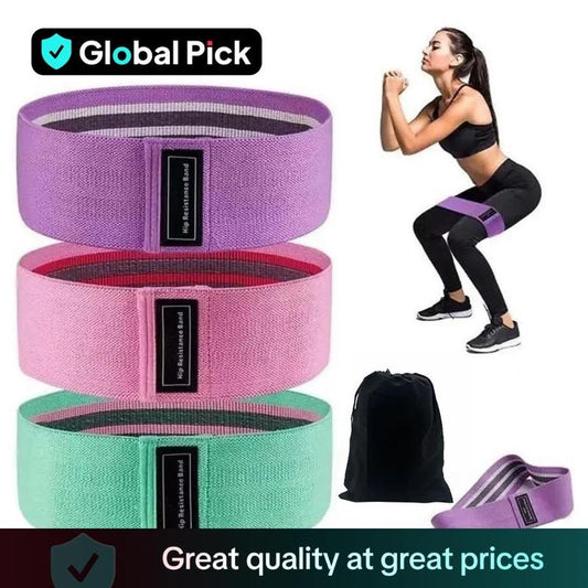 Summer Sports Exercise Resistance Loop Band Set, 3 Counts Elastic Squat Resistance Band, Yoga Stretch Strap, Gym Exercise Equipment for Home Workout, Gym Accessories, Exercise Equipment, Calisthenics Tools, Fitness Equipment, Workout Straps