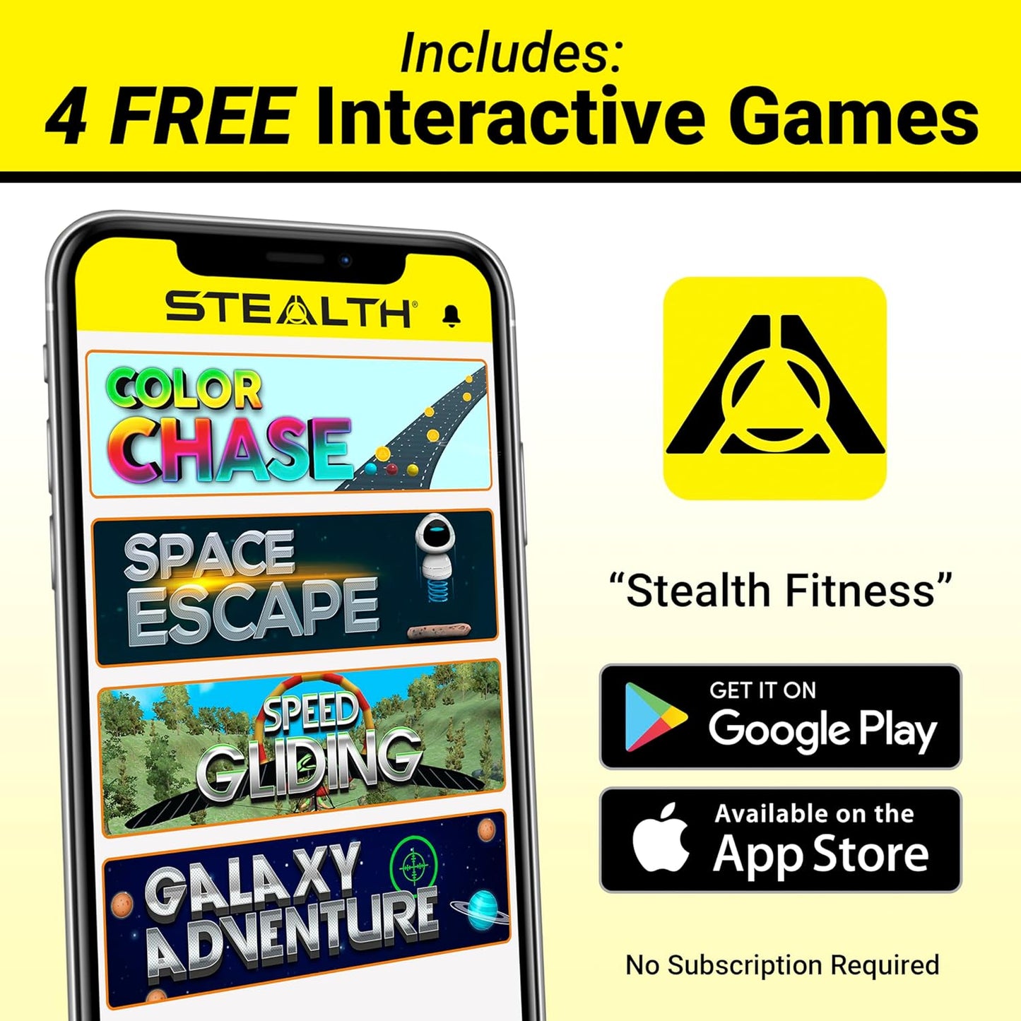 Stealth Core Deluxe Trainer - Revolutionize Your Fitness Regimen with Interactive Mobile Games for Strong Abs and a Lean Core in 3 Minutes Daily; Includes Complimentary iOS/Android App and 4 Dynamic Core Training Games