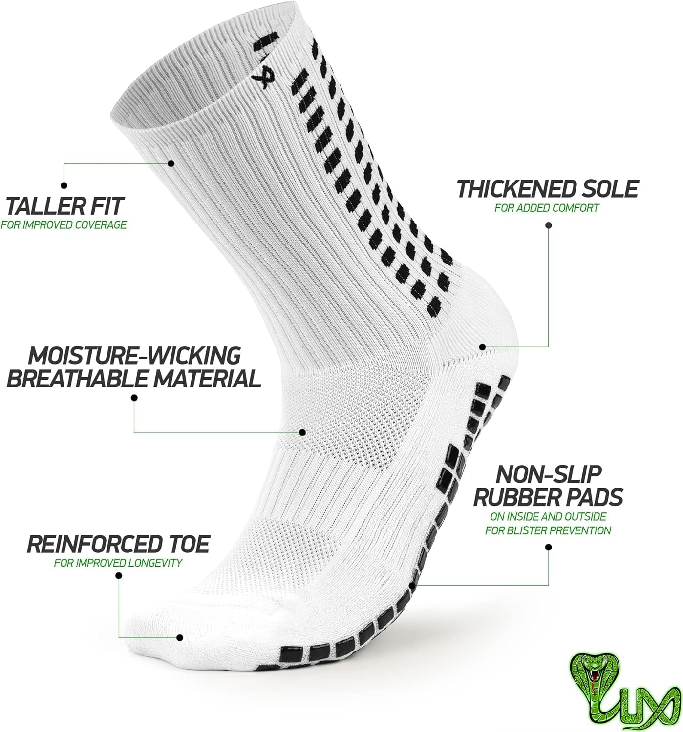 Lux Dual Grip Soccer Socks - Unmatched Comfort and Performance for All Players!