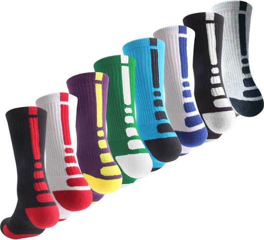 Ultimate Thick Calf High Crew Socks for Boys - Perfect for Basketball, Soccer, Hiking, Skiing & All Outdoor Adventures!