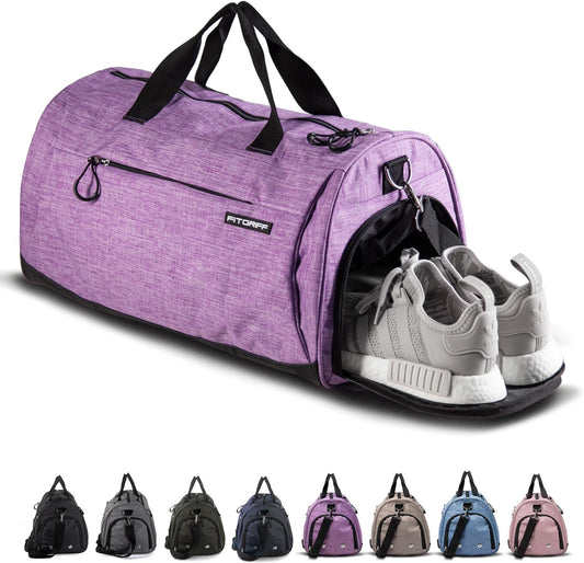 Unisex Gym Bag with Shoe and Wet Compartment - Perfect Duffle for Travel, Sports, and Workouts