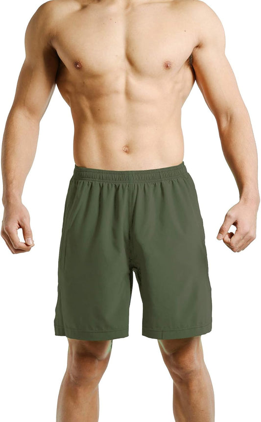 Men's Ultra Lightweight Workout Shorts with Pockets - Ideal for Bodybuilding, Running, and Training