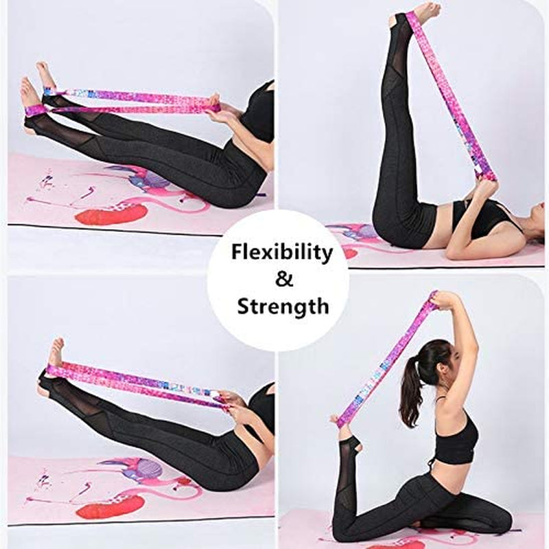 Yoga Mat Carrier Strap, Adjustable Thick Straps Sling for Carrying Large Mats, Stretching Band