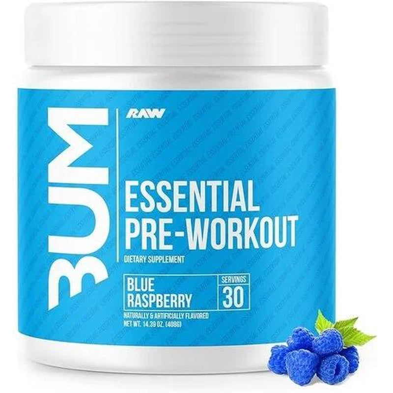 Unleash Explosive Energy with Raw Nutrition CBUM Chris Bumstead Essential Preworkout - Boost Blood Flow, Combat Fatigue & Choose from Exclusive Flavors!