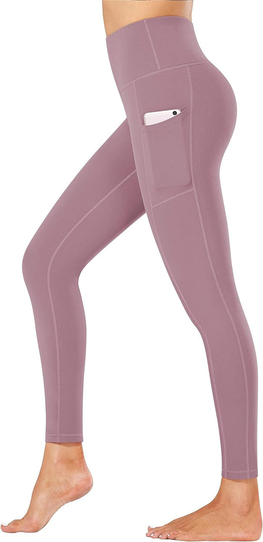 High Waist Yoga Pants with Pockets - Tummy Control & 4-Way Stretch for Ultimate Comfort and Performance