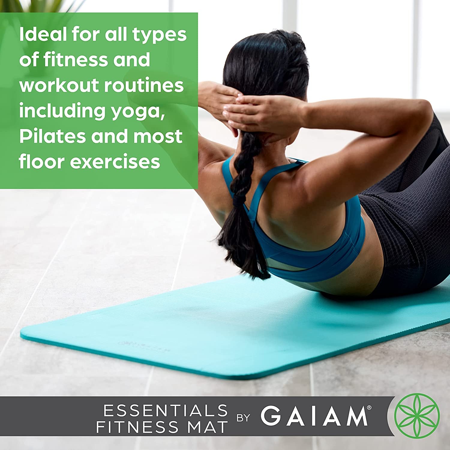 Premium Thick Yoga Mat with Convenient Carrier Strap - 72"L x 24"W x 2/5" Thick for Ultimate Comfort and Support