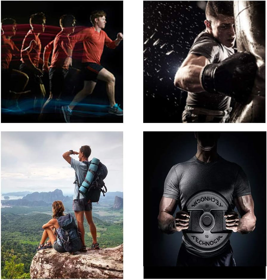 Men's Quick-Dry Moisture-Wicking Athletic T-Shirts - 1/3 Pack Short Sleeve Workout Mesh Shirts