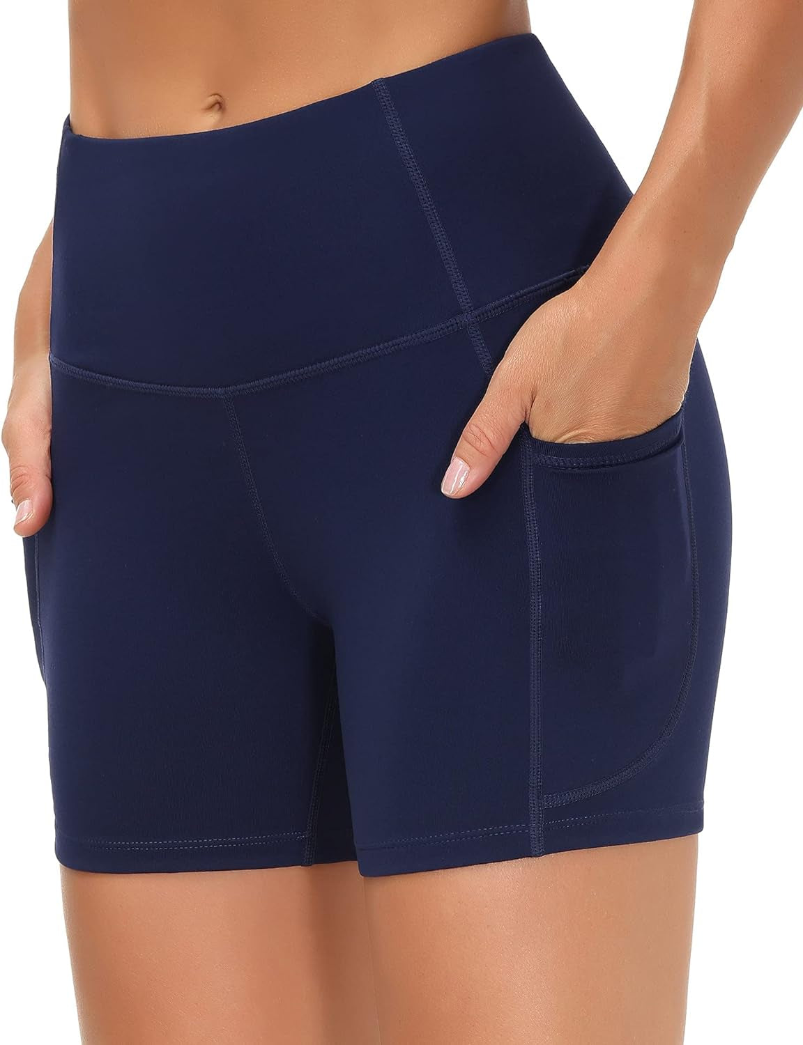 Elevate Your Workout: Women's High Waist Breathable Dolphin Split Shorts for Yoga & Lounge