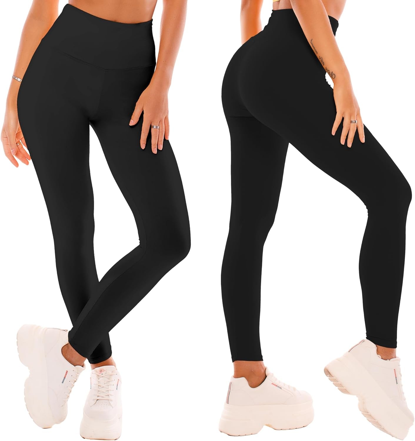 Women's High-Waisted Full-Length Capri Leggings - Premium Buttery Soft Yoga Pants for Athletic Performance