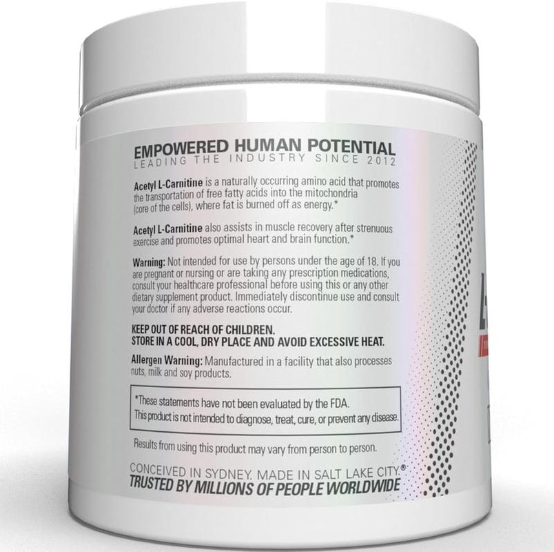 Ehplabs Acetyl L Carnitine Powder 100G - Boost Natural Energy & Support PCOS - Delicious Flavor - Perfect Stack with Oxyshred