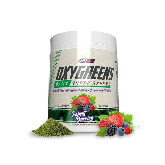 Ehplabs Oxygreens Daily Super Greens Powder - 30 Servings of Organic Fiber & Spirulina for Gut Cleanse, Detox, and Enhanced Digestion