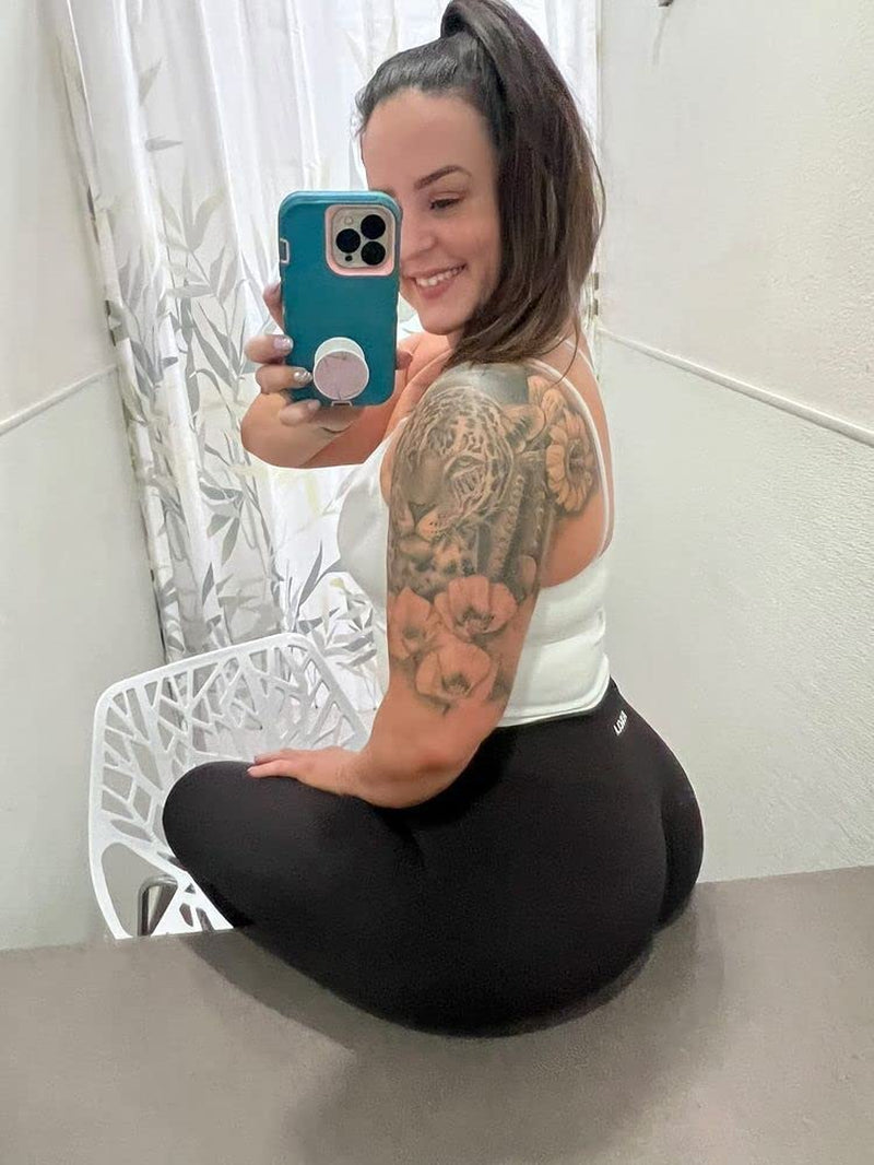 Women's Seamless Scrunch Leggings with Tummy Control for Gym, Fitness, and Yoga